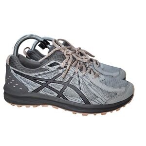 ASICS Gel Venture 8‎ Shoes Womens Size 8 Gray Pink Wide Trail Running 1012A126